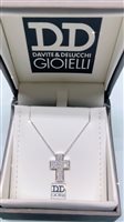 Necklace Davite & Delucchi Woman in White Gold Diamante CLN009048